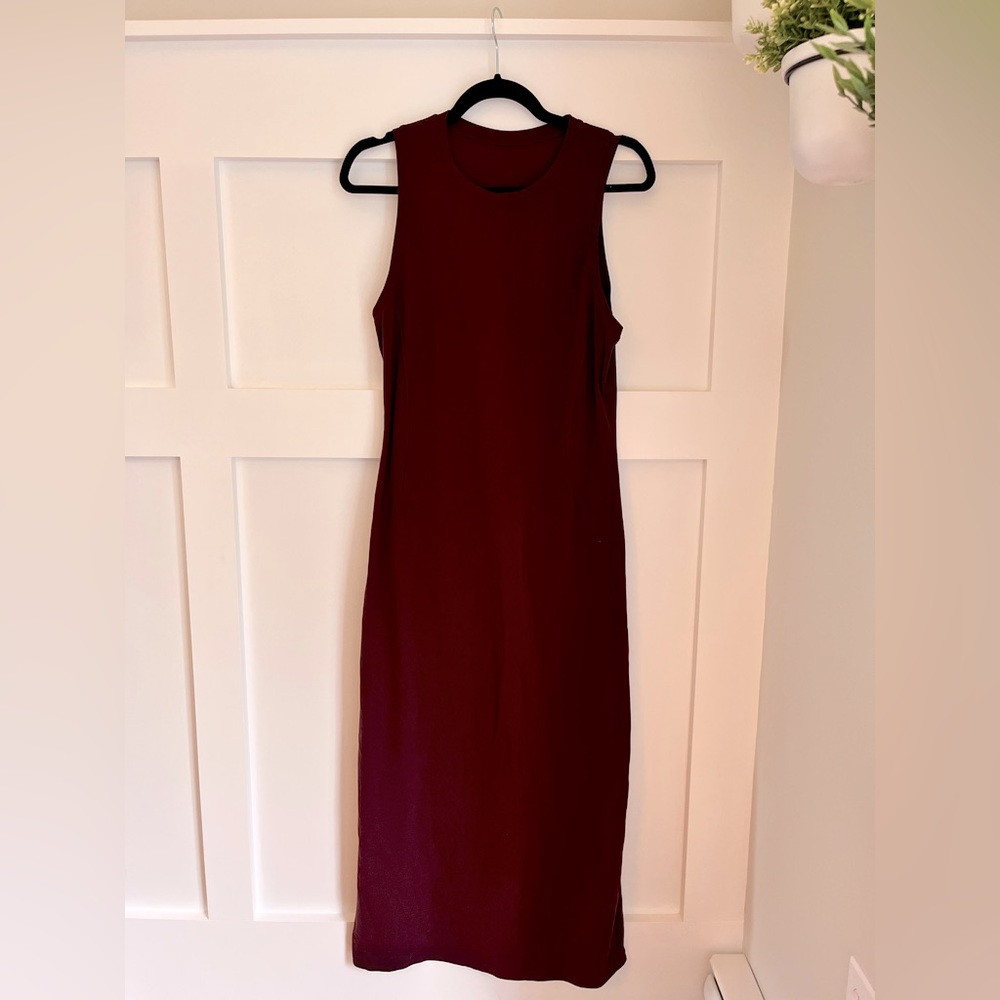 Lululemon all aligned midi dress in cassis size 10
